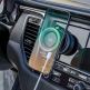 Магнитна поставка за таблото или стъклото на кола с безжично зареждане за iPhone с MagSafe - Wozinsky WUSQ-01 Magnetic Car Phone Mount 15W (черен) thumbnail 6