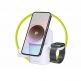 Преносима тройна поставка (пад) за безжично зареждане за iPhone с MagSafe, Apple Watch, AirPods и Qi съвместими мобилни устройства - Mobile Origin PW11 3-in-1 MagSafe Qi2 Charging Station (бял) thumbnail 7