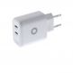 Захранване за ел. мрежа за лаптопи, смартфони и таблети с 2xUSB-C изхода и с технология за бързо зареждане - Mobile Origin MO19 GaN Dual Fast Wall Charger 65W (бял) thumbnail 2
