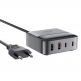 Захранване за ел. мрежа за лаптопи, смартфони и таблети с 2xUSB и 2xUSB-C изходи с технология за бързо зареждане - Acefast Z6 4-Port GaN Desktop Wall Charger 65W (черен) thumbnail