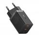  Захранване за ел. мрежа с 2xUSB-C изходи с технология за бързо зареждане - Baseus GaN5 Pro Fast Wall Charger Dual USB-C 40W (P10110804117-Z1 (черен) thumbnail 5