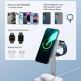 Тройна поставка (пад) за безжично зареждане за iPhone с Magsafe, Apple Watch, AirPods Pro и Qi съвместими устройства - ESR CryoBoost 3-in-1 Magnetic MagSafe Wireless Charger (черен) thumbnail 7