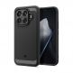 Тънък качествен силиконов (TPU) калъф за Xiaomi 15T Pro - Spigen Rugged Armor Case (черен) thumbnail