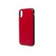 Knomo Moulded Open Face Leather Case - кожен кейс (естествена кожа) за iPhone XS, iPhone X (червен) thumbnail