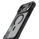 Хибриден удароустойчив кейс с кевлар за iPhone 17 Pro Max (черен-прозрачен мат) - ItSkins Supreme R Tek MagSafe Case (bulk) thumbnail 2