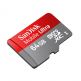 SanDisk microSDXC Card 64GB Ultra - microSDXC памет карта + SD адаптер thumbnail