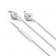 iLuv FitActive SpeakEZ Earphones - спортни слушалки с микрофон и управление на звука за iPhone, iPad, iPod и мобилни устройства (бели) thumbnail