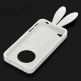 Rubber Rabbit Case - силиконов кейс и поставка за iPhone 4S, iPhone 4 (бял-черен) thumbnail 2