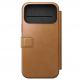 Кожен калъф (естествена кожа), тип портфейл с MagSafe за iPhone 17 Pro Max - Nomad Modern Leather Folio MagSafe Case (кафяв) thumbnail 3