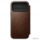Кожен калъф (естествена кожа), тип портфейл с MagSafe за iPhone 17 Pro Max - Nomad Modern Leather Folio MagSafe Case (тъмнокафяв) thumbnail 4