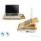Macally EcoPadPro - бамбукова поставка с USB вентилатор за преносими компютри thumbnail