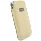 Krusell Luna Nubuck Sand - кожен калъф за iPhone 4/4S и мобилни телефони (кремав) thumbnail