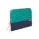 STM Grace Sleeve - дизайнерски неопренов калъф за MacBook Air 11, MacBook 12 и лаптопи до 11 инча (син-зелен) thumbnail