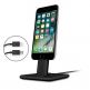 TwelveSouth HiRise 2 Deluxe - алуминиева повдигаща поставка с Lightning и microUSB кабели (черен) thumbnail
