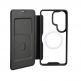 Кожен калъф, тип портфейл с отделение за кр. карти и Qi2 поддръжка за Samsung Galaxy S26 Ultra - 4smarts Urban Pro Flipcase (черен) thumbnail 2