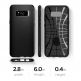Spigen Liquid Air Case - тънък качествен термополиуретанов кейс за Samsung Galaxy Note 8 (черен-мат) thumbnail 4