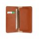 4smarts Newtown Wallet Universal Flip Case - универсален кожен калъф тип портфейл за смартфони до 5.8 инча (кафяв) thumbnail