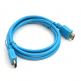 Omega HDMI Cable - HDMI кабел за мобилни устройства (1.5 метра) (син) thumbnail