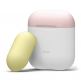 Elago Duo Silicone Case - силиконов калъф за Apple Airpods (бял-розов) thumbnail