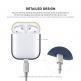 Elago Duo Silicone Case - силиконов калъф за Apple Airpods (син-бял) thumbnail 6