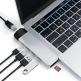 Satechi USB-C Pro USB Hub HDMI 4K & Ethernet - мултифункционален хъб за свързване на допълнителна периферия за MacBook Pro (сребрист) thumbnail 3