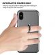 iLuv Metal Forge Ring Case -  поликарбонатов кейс с пръстен против изпускане за iPhone XS, iPhone X (сив) thumbnail 4