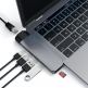 Satechi USB-C Pro USB Hub HDMI 4K & Ethernet - мултифункционален хъб за свързване на допълнителна периферия за MacBook Pro (тъмносив) thumbnail 3
