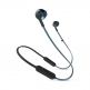 JBL Tune T205 Wireless Earbud Headphones - безжични слушалки с микрофон за мобилни устройства (черен-син) thumbnail
