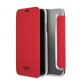 Mini Cooper Debossed Lines PU Leather Booktype Case - кожен калъф, тип портфейл за iPhone XS, iPhone X (червен) thumbnail