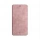 Bugatti Parigi Booklet Case - хоризонтален велурен калъф, тип портфейл за iPhone XS, iPhone X (розов) thumbnail