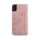 Bugatti Parigi Booklet Case - хоризонтален велурен калъф, тип портфейл за iPhone XS, iPhone X (розов) thumbnail 2