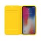 Adidas Originals Booklet Case - хоризонтален текстилен калъф за iPhone XS, iPhone X (жълт) thumbnail 4