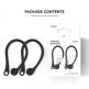 Elago AirPods EarHooks - силиконови кукички за Apple AirPods (черен) thumbnail 5
