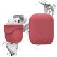 Elago Airpods Waterproof Case - водоустойчив силиконов калъф за Apple Airpods (червен) thumbnail