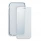 4smarts 360° Protection Set - тънък силиконов кейс и стъклено защитно покритие за дисплея на iPhone XS, iPhone X (прозрачен) thumbnail