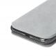 Krusell Broby 4 Card Slim Wallet Case - велурен калъф, тип портфейл за iPhone XS Max (сив) thumbnail 2
