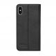 JT Berlin LeatherBook Tegel Case - хоризонтален кожен (естествена кожа) калъф тип портфейл за iPhone XS Max (черен) thumbnail 2
