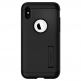 Spigen Slim Armor Case - хибриден кейс с поставка и най-висока степен на защита за iPhone XS, iPhone X (черен) thumbnail