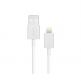 Moshi Lightning to USB Cable - USB кабел за iPhone 5, iPod Touch 5, iPod Nano 7, iPad 4 и iPad Mini (бял) thumbnail