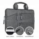 Satechi Fabric Carrying Case 15 - елегантна чанта за MacBook Pro 15 и лаптопи до 15 инча (тъмносив) thumbnail 3