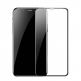 Baseus Full Screen Tempered Glass (0.30 mm) - калено стъклено защитно покритие за целия дисплей на iPhone XS Max (прозрачен-черен)  thumbnail