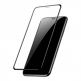 Baseus Full Screen Tempered Glass (0.30 mm) - калено стъклено защитно покритие за целия дисплей на iPhone XS Max (прозрачен-черен)  thumbnail 2