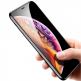 Baseus Full Screen Tempered Glass (0.30 mm) - калено стъклено защитно покритие за целия дисплей на iPhone XS Max (прозрачен-черен)  thumbnail 5