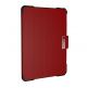 Urban Armor Gear Metropolis Folio Case - удароустойчив хибриден кейс от най-висок клас за iPad Pro 11 (2018) (червен-черен) thumbnail 6