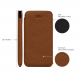SENA UltraSlim Classic Pouch - кожен калъф (естествена кожа, ръчна изработка) за iPhone XR (кафяв) thumbnail 5