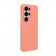 Оригинален силиконов кейс с Qi2 поддръжка за Samsung Galaxy S26 Ultra - Samsung Silicone Magnet Cover Case EF-ES948COE (оранжев) thumbnail 2