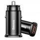 Baseus Dual QC 3.0 Car Charger - зарядно за кола с два USB изхода и технология за бързо зареждане (черен) thumbnail