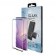 Eiger 3D Glass Edge to Edge Full Screen Tempered Glass - калено стъклено защитно покритие с извити ръбове за целия дисплея на Samsung Galaxy S10 Plus (черен-прозрачен) thumbnail 3