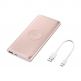 Samsung Wireless Powerbank EB-U1200CP 10000 mAh - външна батерия с безжично зареждане, USB и USB-C изходи (розов) thumbnail