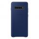 Samsung Leather Cover EF-VG975LN - оригинален кожен калъф (естествена кожа) за Samsung Galaxy S10 Plus (тъмносин) thumbnail